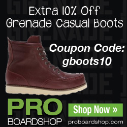 10% Off All Grenade Casual Boots