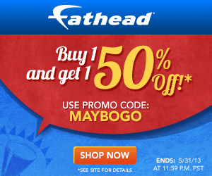 Buy 1 Get One 50% Off At Fathead.com