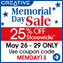 Creative's Memorial Day Sale Save 25% Storewide on speakers, sound cards, and more!