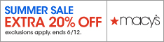 Summer Sale - Extra 20% off at macys.com