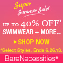 Super Summer Sale - Up to 40% Off Swimwear + More at BareNecessities.com