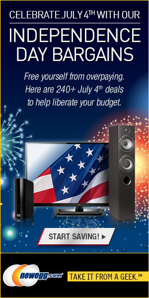 Celebrate July 4th with the Independence Day Bargains from Newegg.com