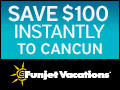 Save $100 instantly on a fall getaway to Cancun from select origins