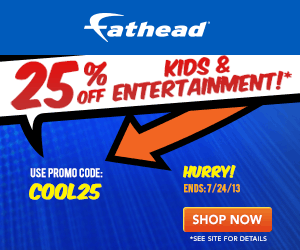 25% Off Kids & Entertainment Fatheads