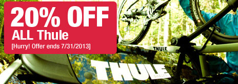 Get 20% Off All Thule Car Racks & Roof Systems
