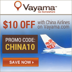Get $10 off with China Airlines
