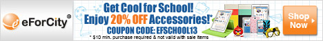 Get cool for school! Enjoy 20% off Accessories