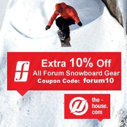 Save an Extra 10% Off All Forum Snowboarding Gear at The-House.com