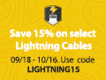 Save 15% on select Griffin Technology Lightning cables for your iPhone 5, iPad 4 and iPad mini