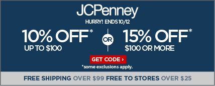 10% off purchases up to $100 or 15% off $100 or more