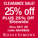 Save an extra 20% off all clearance items