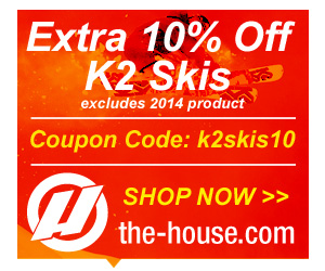 Take an Additional 10% Off K2 Skis at The-House.com