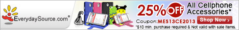 25% OFF $10 Purchase On All Cellphone Accessories