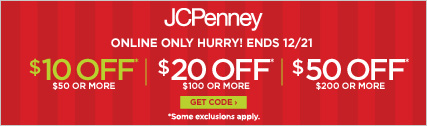 $10 off $50, $20 off $100 or $50 off $200