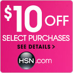 $10 off your next purchase of $50 or more at HSN.com